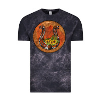 Cloud Black horseshoe circle Vintage Tee - JahusDesignShop