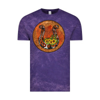 Cloud Purple horseshoe circle Vintage Tee - JahusDesignShop