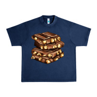 Navy nut and chocolate Urban Heavy Tee - AdoDesignShop