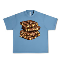 Pebble Blue nut and chocolate Urban Heavy Tee - AdoDesignShop