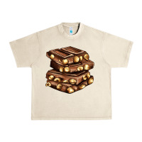 Sandshell nut and chocolate Urban Heavy Tee - AdoDesignShop