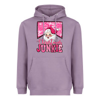 Lavender pink Christmas junkie Santa Claus Heavyweight Hoodie - Jasminsmagicworld
