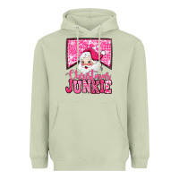 Matcha pink Christmas junkie Santa Claus Heavyweight Hoodie - Jasminsmagicworld
