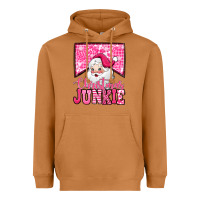 Meerkat pink Christmas junkie Santa Claus Heavyweight Hoodie - Jasminsmagicworld