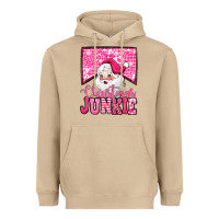 Mushroom pink Christmas junkie Santa Claus Heavyweight Hoodie - Jasminsmagicworld