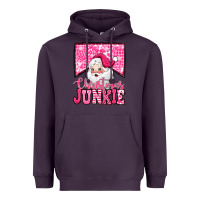 Plum pink Christmas junkie Santa Claus Heavyweight Hoodie - Jasminsmagicworld