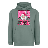Sage pink Christmas junkie Santa Claus Heavyweight Hoodie - Jasminsmagicworld
