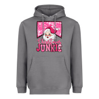 Storm pink Christmas junkie Santa Claus Heavyweight Hoodie - Jasminsmagicworld
