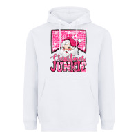 White pink Christmas junkie Santa Claus Heavyweight Hoodie - Jasminsmagicworld