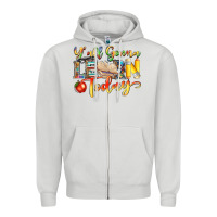 Dove Grey yall gonna learn today Zipper Hoodie - NancyCooperArtShop