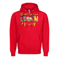 Red yall gonna learn today Zipper Hoodie - NancyCooperArtShop