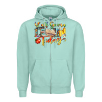 Seafoam yall gonna learn today Zipper Hoodie - NancyCooperArtShop