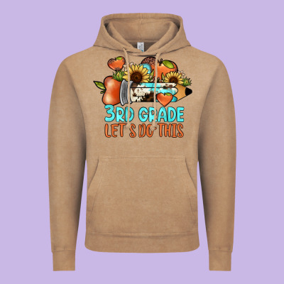 3rd Grade Let's Do This Vintage Hoodie Designed By Jahusdesignshop