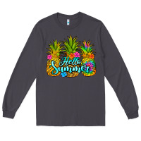 Smoke hello summer pineapple Long Sleeve Tee - Jasminsmagicworld