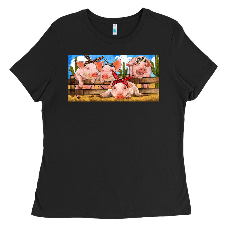 Pig Farm Ladies Tee by RanaPortraitStore | Teevron