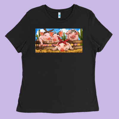 Ladies Tee Pig Farm
