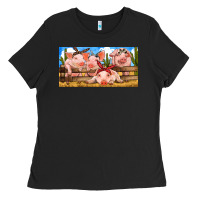 Black Pig Farm Ladies Tee - RanaPortraitStore