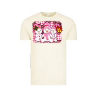 Vintage Arctic chillin pink   with my snowmies  ado Vintage Tee - AdoDesignShop