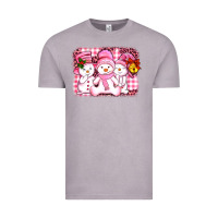 Vintage Zinc chillin pink   with my snowmies  ado Vintage Tee - AdoDesignShop