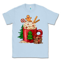Dusty Blue Christmas coffee Classic Tee - Jasminsmagicworld