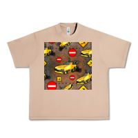 Burro asphalt paver seamless pattern Urban Heavy Tee - BundleAndBundleShop