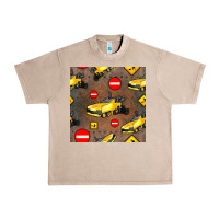 French Oak asphalt paver seamless pattern Urban Heavy Tee - BundleAndBundleShop