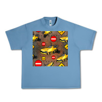 Pebble Blue asphalt paver seamless pattern Urban Heavy Tee - BundleAndBundleShop