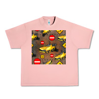 Salmon asphalt paver seamless pattern Urban Heavy Tee - BundleAndBundleShop