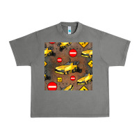 Tornado asphalt paver seamless pattern Urban Heavy Tee - BundleAndBundleShop