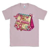 Lilac pink cancer ribbon and october calendar Classic Tee - AdoDesignShop
