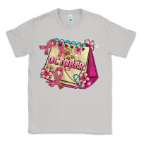 Moon Dust pink cancer ribbon and october calendar Classic Tee - AdoDesignShop