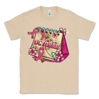 Mushroom pink cancer ribbon and october calendar Classic Tee - AdoDesignShop