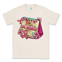 Natural pink cancer ribbon and october calendar Classic Tee - AdoDesignShop