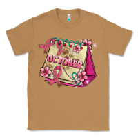 Toasted Coconut pink cancer ribbon and october calendar Classic Tee - AdoDesignShop