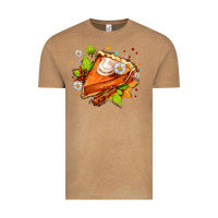 Vintage Camel pumpkin pie with daisies and cinnamon Vintage Tee - AdoDesignShop