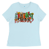 Baby Blue spanish teacher Ladies Tee - Zillion Design Studio