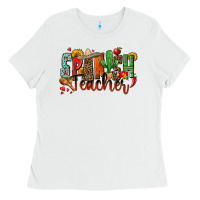 White spanish teacher Ladies Tee - Zillion Design Studio