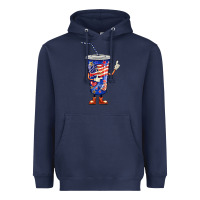 Navy 4th of july coca Heavyweight Hoodie - BarkalooDesign
