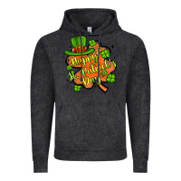 Vintage Black happy st patrick s day shamrock Vintage Hoodie - Artiststas