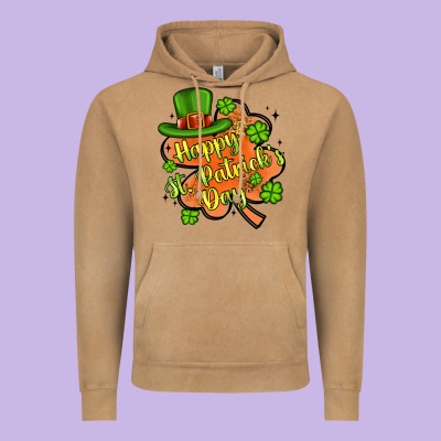 Happy St Patrick S Day Shamrock Vintage Hoodie Designed By Artiststas