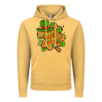 Vintage Mustard happy st patrick s day shamrock Vintage Hoodie - Artiststas