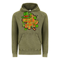Vintage Olive happy st patrick s day shamrock Vintage Hoodie - Artiststas