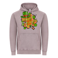 Vintage Zinc happy st patrick s day shamrock Vintage Hoodie - Artiststas