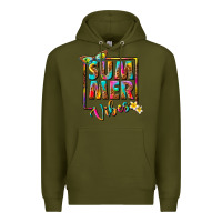 Army Green summer vibes Premium Hoodie - NancyCooperArtShop