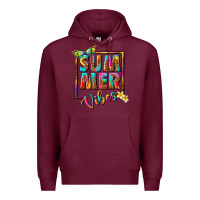 Burgundy summer vibes Premium Hoodie - NancyCooperArtShop
