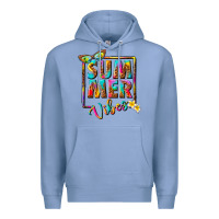 Colony Blue summer vibes Premium Hoodie - NancyCooperArtShop