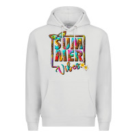 Dove Grey summer vibes Premium Hoodie - NancyCooperArtShop