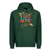 Sports Green summer vibes Premium Hoodie - NancyCooperArtShop