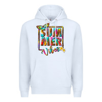 White summer vibes Premium Hoodie - NancyCooperArtShop