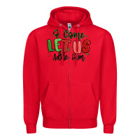 Red o come let us adore him christmas Zipper Hoodie - MaliasSmallBusiness